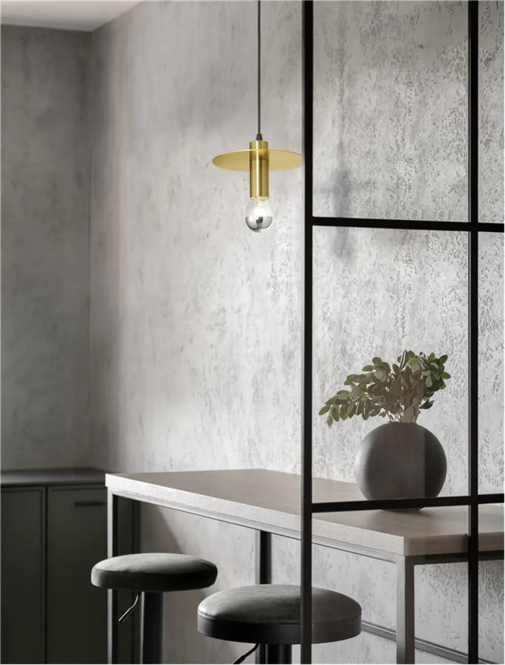 Pendul din Metal Auriu H180xL20cm IP20 ROYAL