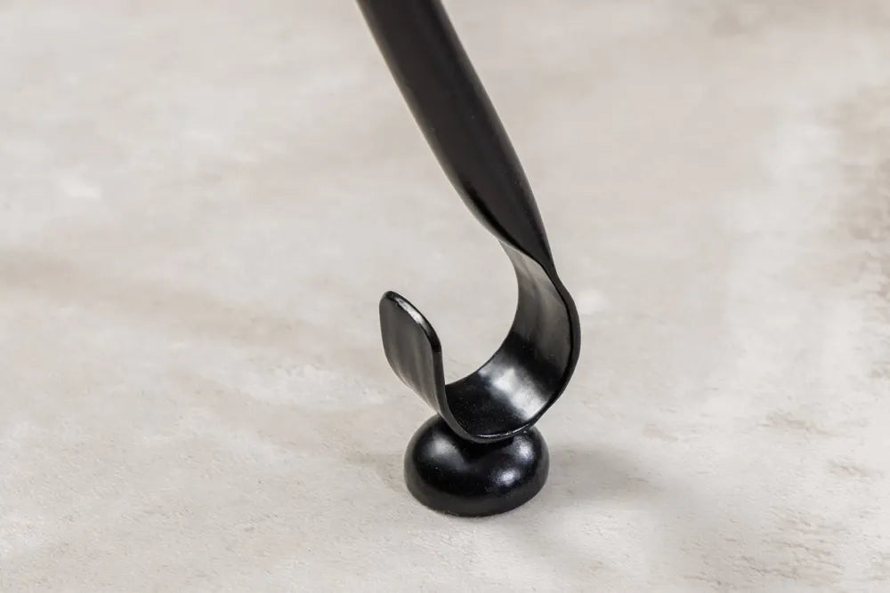 Masuta laterala cu blat detasabil din Metal Negru L41xH48cm Marrakesh