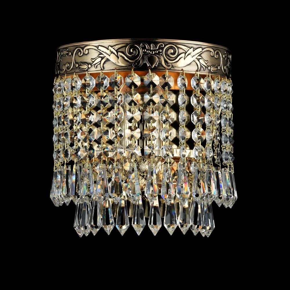 Aplica de perete din Sticla Transparent L17x12xH19cm Palace