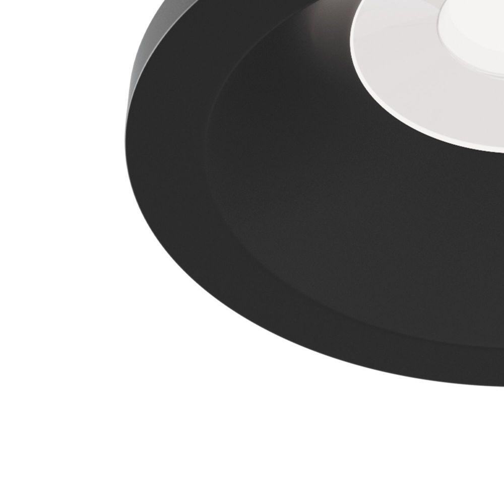 Spot incastra din Aluminiu Negru D9xH9cm Zoom