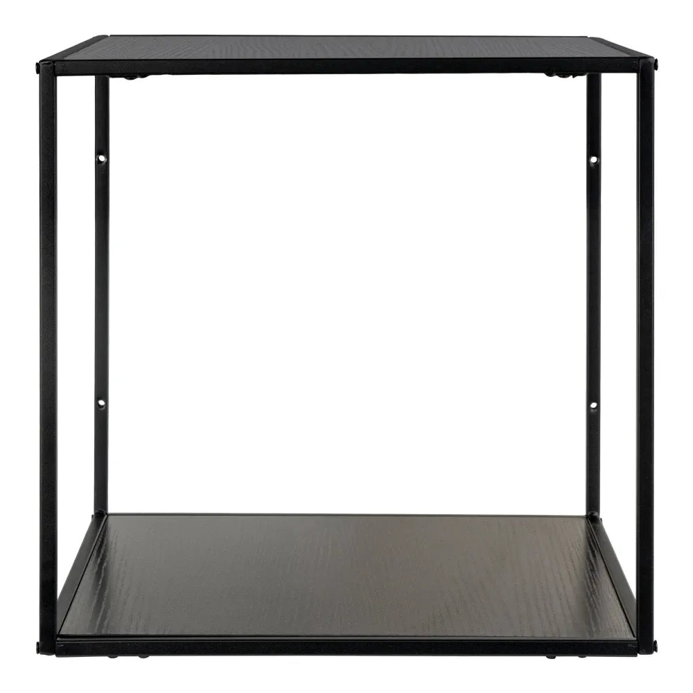 Raft de perete din PAL Negru si Metal Negru L36xH36cm Vita