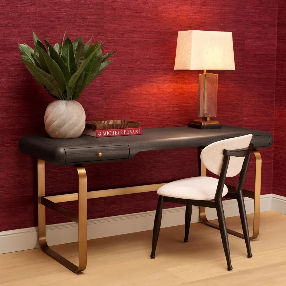 Scaun tapitat cu Stofa Crem L53xA59xH80cm Allston Eichholtz