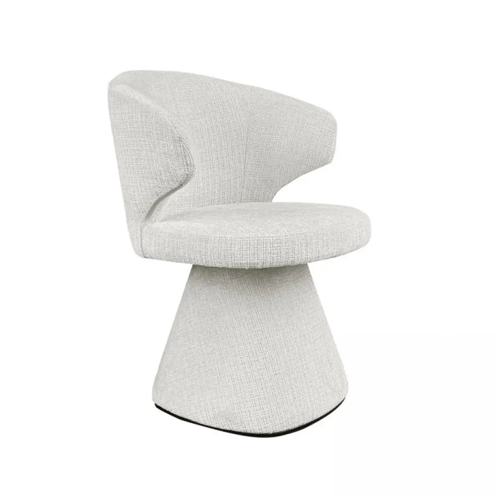 Scaun tapitat cu Chenille ignifug Bej cu picioare din Metal Negru H82xL60xA61cm Gatsbi Richmond Interiors
