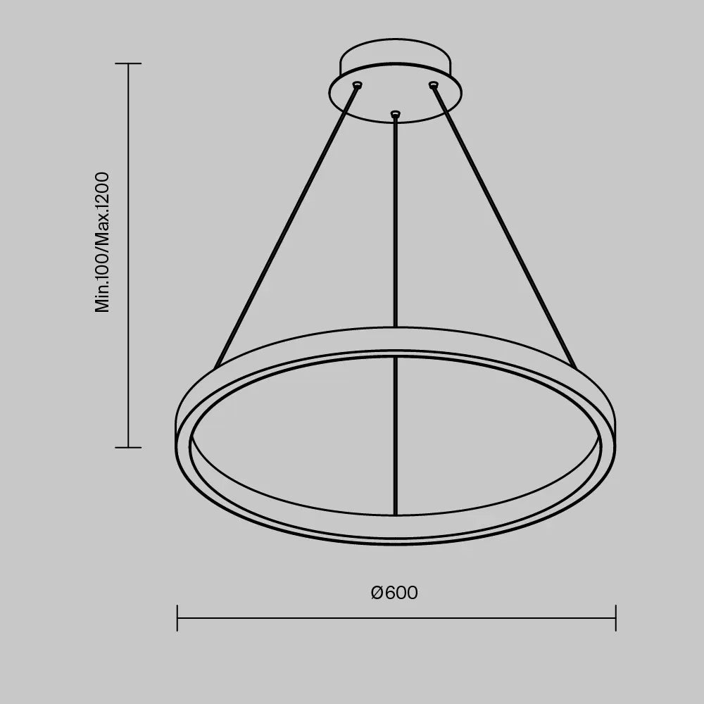 Lustra din Aluminiu Alama si Silicon Alb H120xD60cm Rim