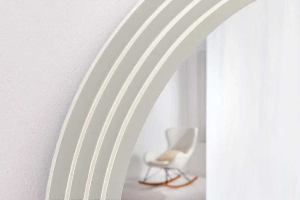 Oglinda cu rama din Poliuretan/MDF Alb H160xL80cm Wave