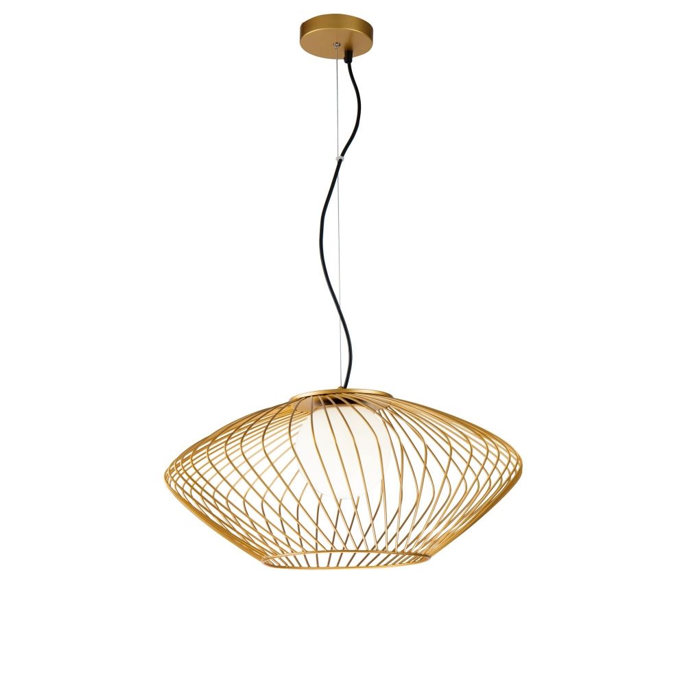 Pendul cu inaltime reglabila din Sticla Alb D52xH177cm Plec