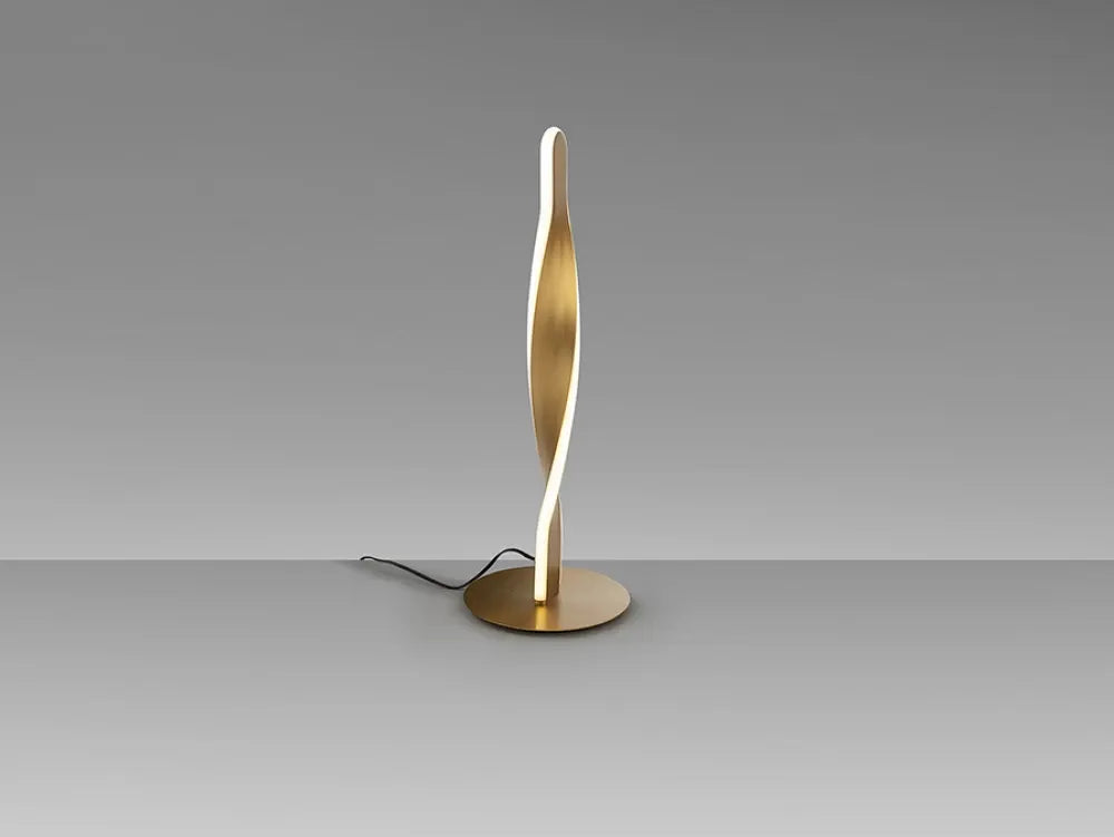 Veioza din Metal Auriu H45xD16cm Twist