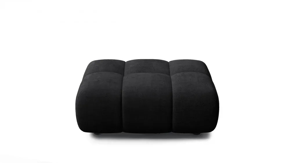 Taburet tapitat cu material pet friendly Alias negru L71x100cm