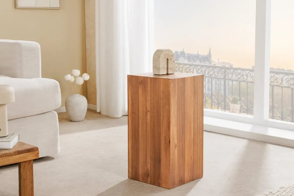 Coloana din Lemn de salcam Maro L26xH50cm COLUMNA
