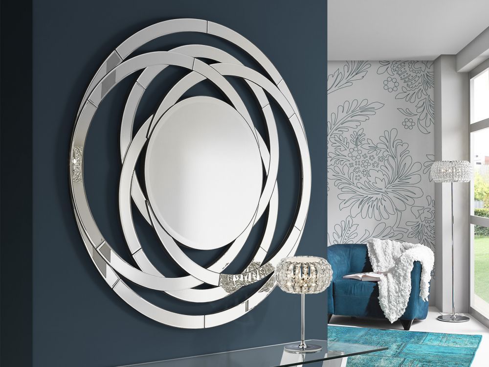 Oglinda Rotunda cu rama din Oglinda Argintiu Aros D120cm