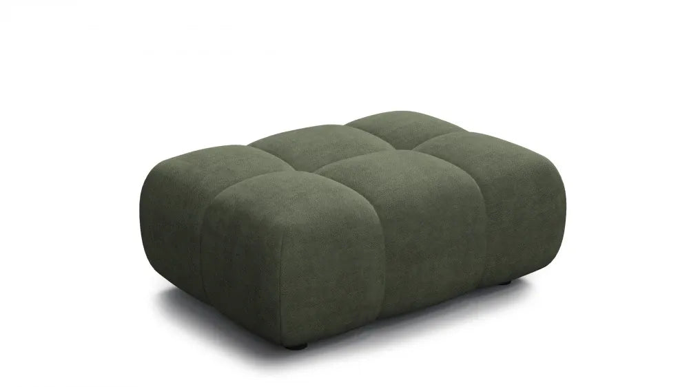 Taburet tapitat cu material pet friendly Alias verde L71x100cm
