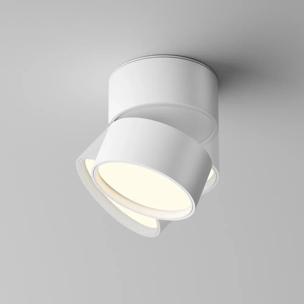 Spot aplicat din Aluminiu Alb H8xD8.5cm Onda