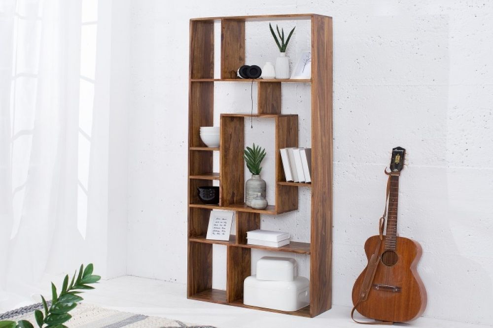 Etajera din Lemn masiv de palisandru Maro Makassar L80xH180cm