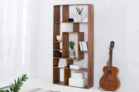 Etajera din Lemn masiv de palisandru Maro Makassar L80xH180cm