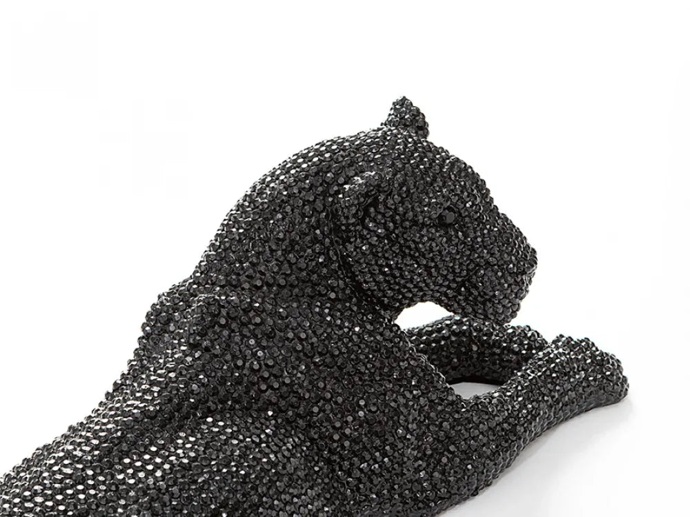 Figurina decorativa din Polirasina Negru L64xH22cm Leona