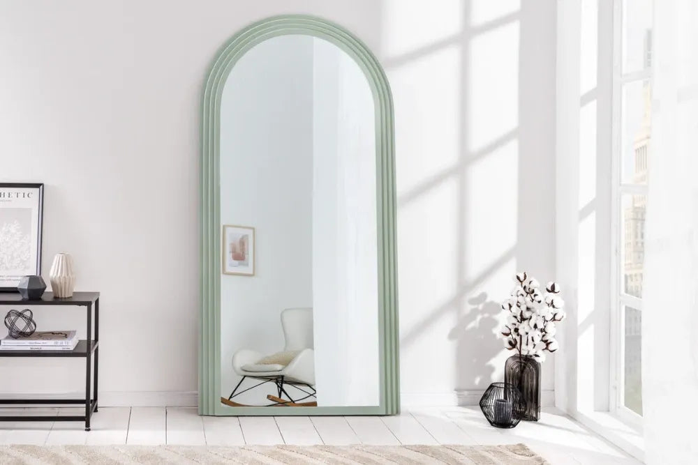 Oglinda cu rama din Poliuretan/MDF Verde H160xL80cm Art Deco