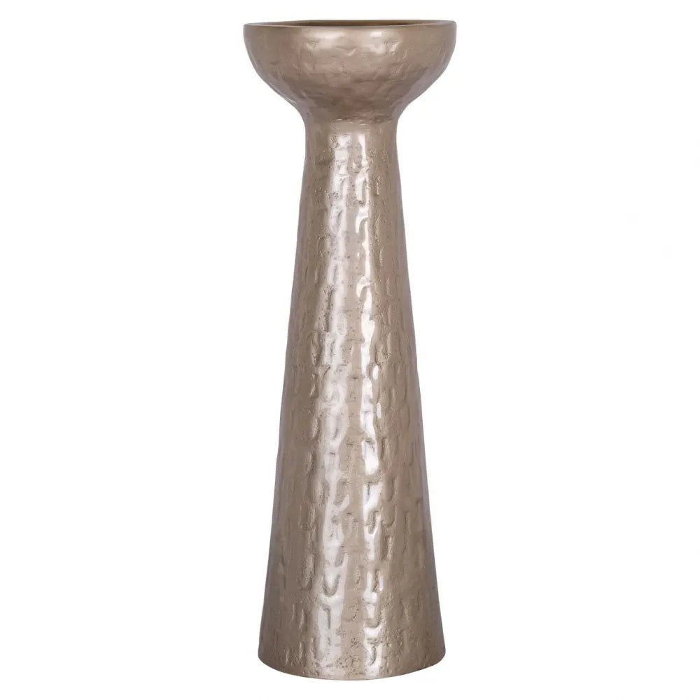 Suport lumanare din Aluminiu Bej D16xH48cm Juana L Richmond Interiors
