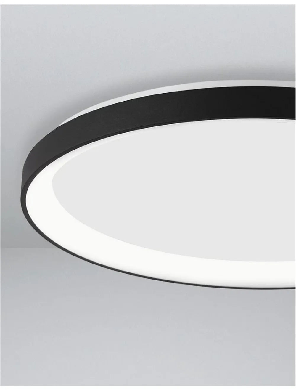 Plafoniera din Aluminiu Negru H6xL58cm IP20 50W 3134lm 3000k PERTINO