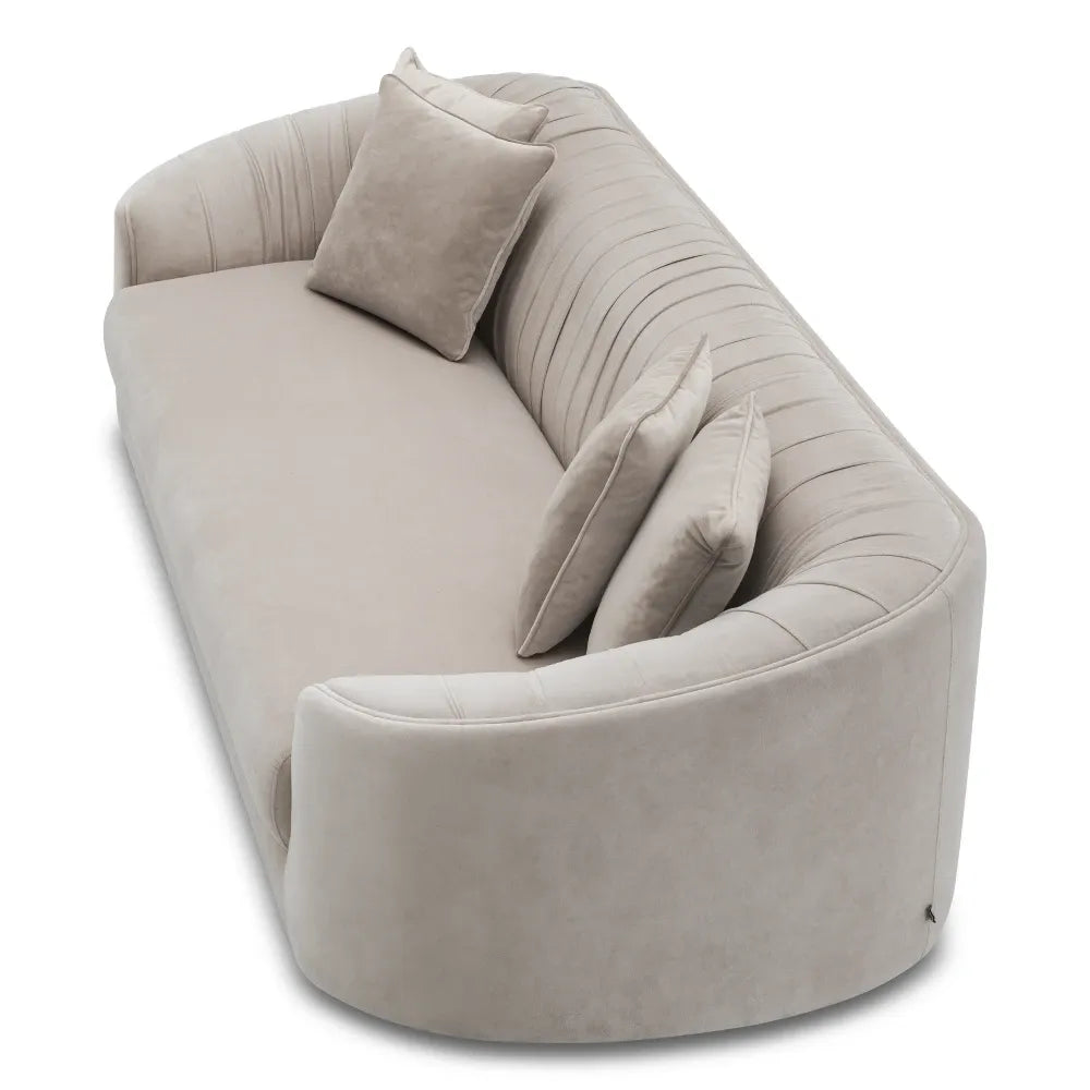 Canapea tapitat cu Catifea Crem L241xA100xH64cm Jameson Eichholtz