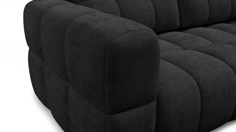 Canapea tapitata cu material pet friendly Alias negru L211x104cm