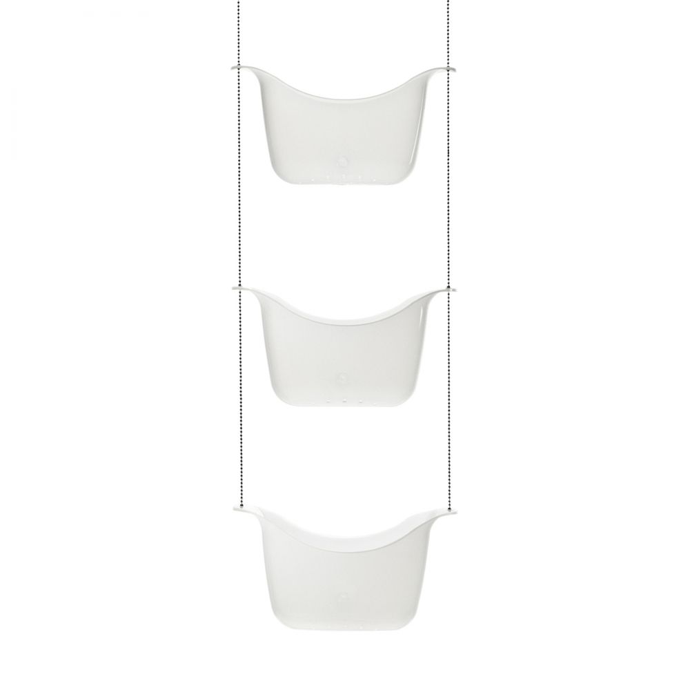 Organizator din Plastic Alb Bask H19xL29cm