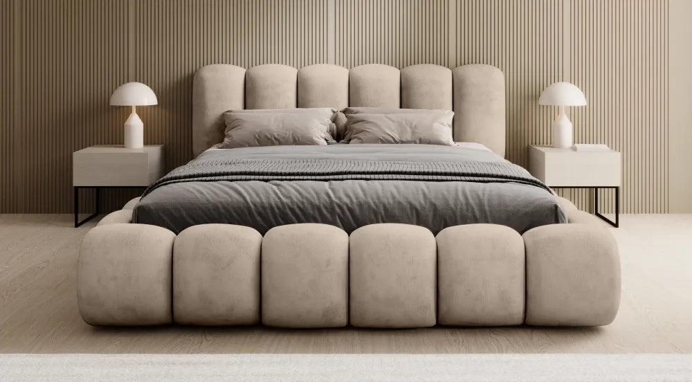 Pat 140x200cm tapitat cu Chenille Bej Dallas