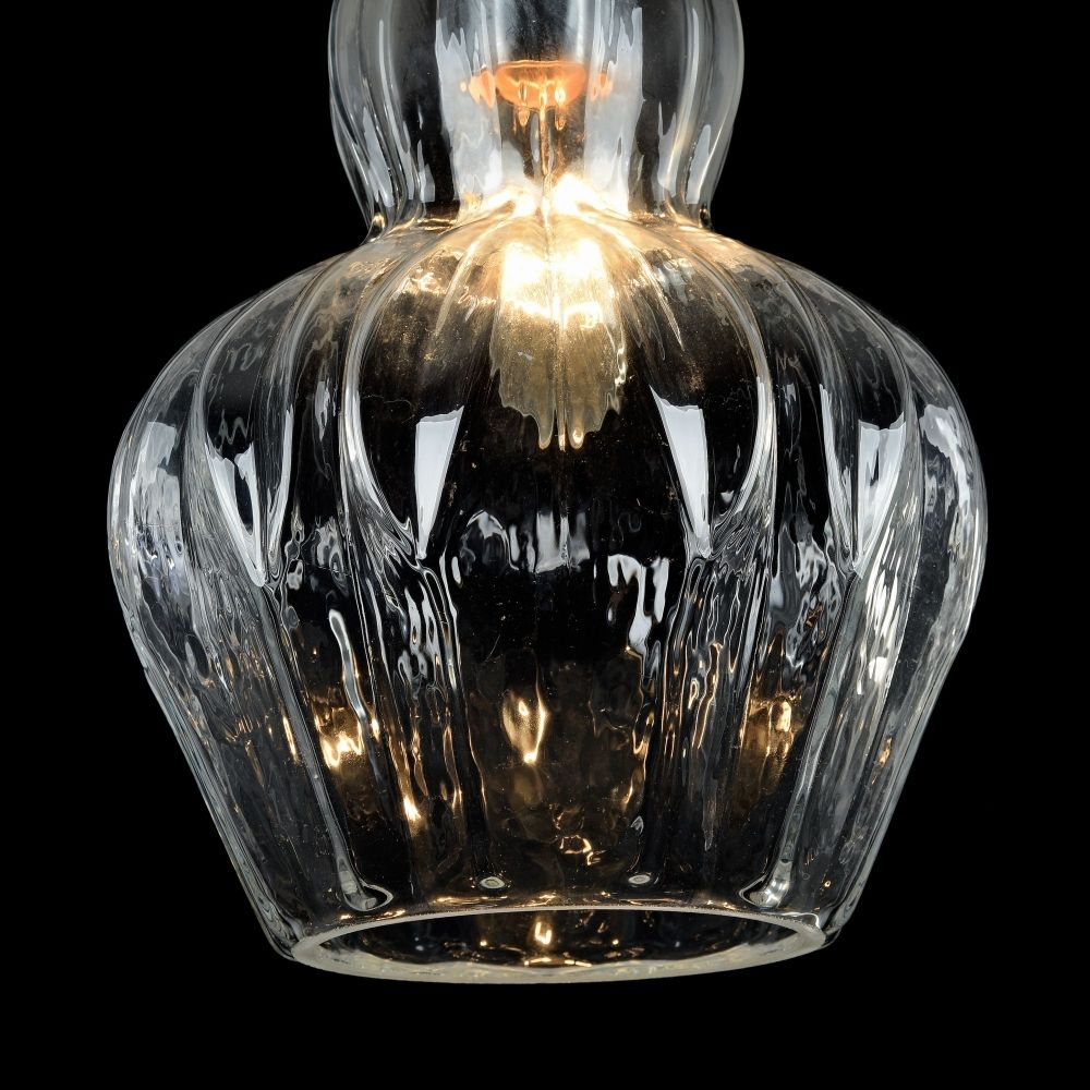 Pendul cu inaltime reglabila din Sticla Transparent D16xH143cm Eustoma