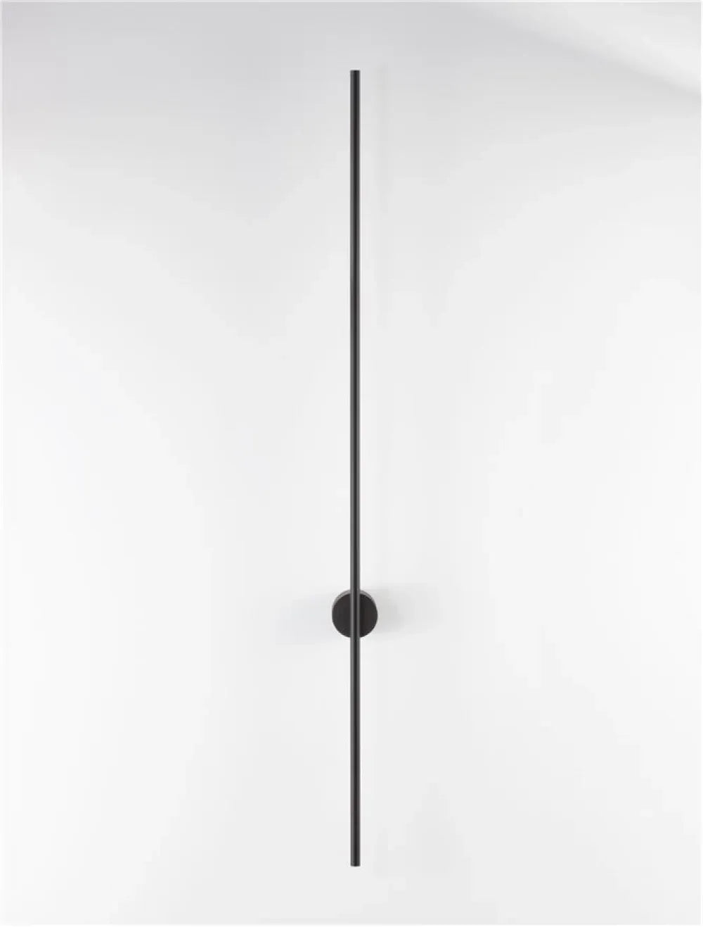 Aplica de perete din Aluminiu Negru H120xL1.5cm IP20 20W 1400lm 3000k ADEN