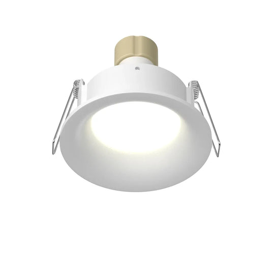 Spot incastrat rotund din Aluminiu Alb H4xD8.5cm IP65 GU10 50W Downlight
