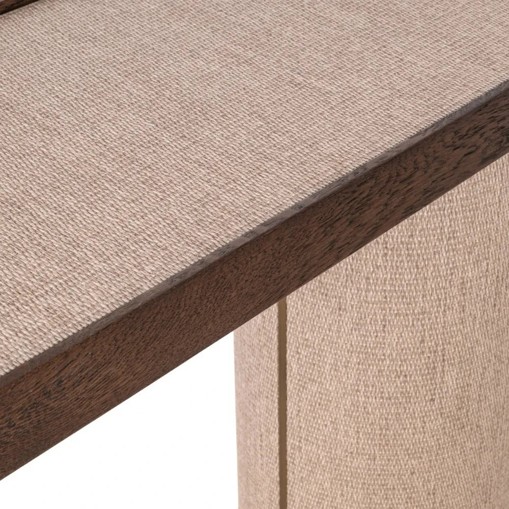 Consola din Metal/In Auriu/Bej si Lemn/In Maro/Bej L40xH85cm Willox Richmond interiors