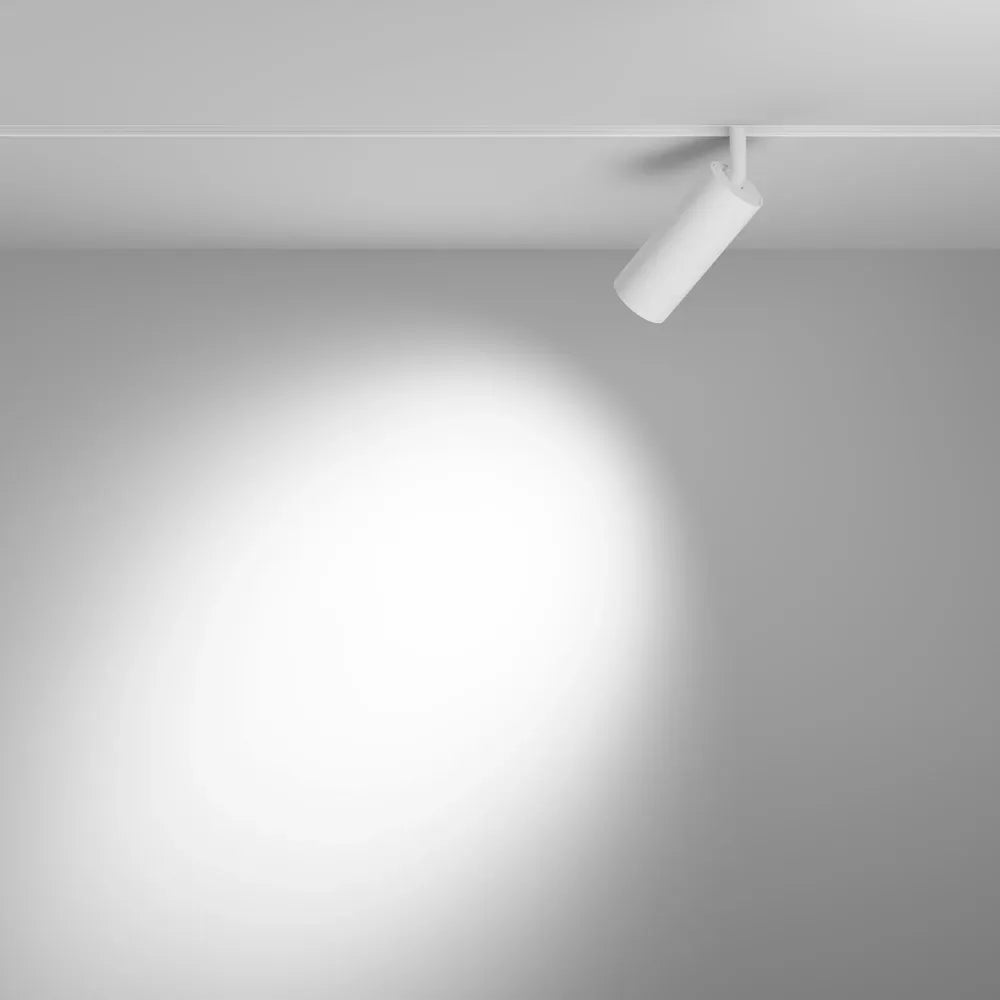 Spot pentru sina magnetica Exility din Aluminiu Alb 12W 970lm 3000k L13xH19cm Focus LED