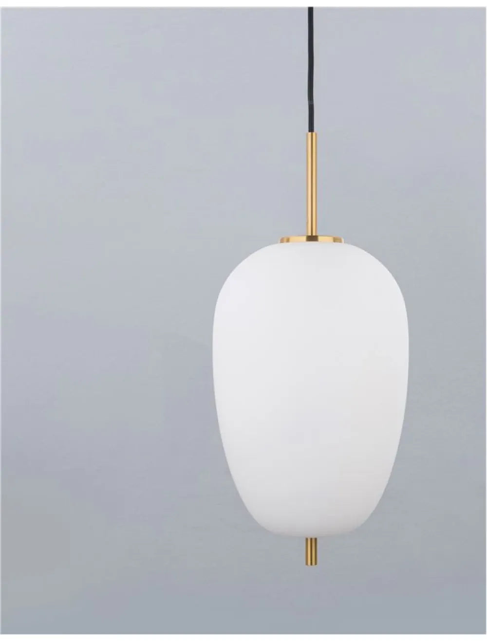 Pendul structura din Metal Auriu si abajur din Sticla Alb H120xL27cm IP20 LATO