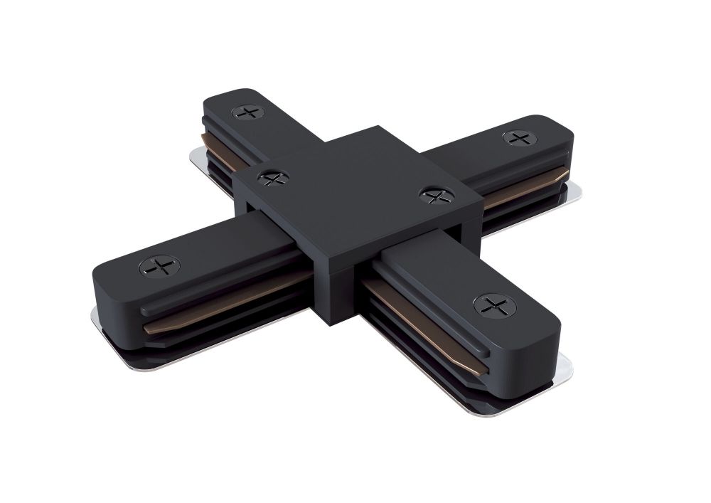 Conector X Accessories for tracks Negru  LED L11xH3cm
