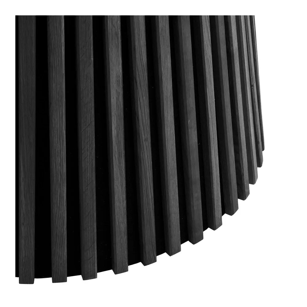 Masa din Furnir de stejar/MDF Negru D140xH75cm Osaka