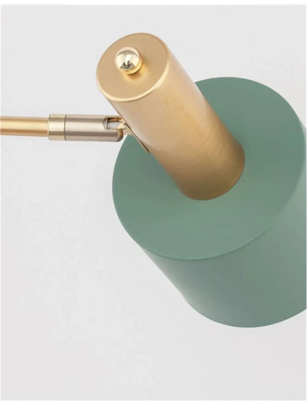 Veioza structura din Metal Auriu/Alb si abajur din Metal Verde H60xL12.5cm IP20 PAZ
