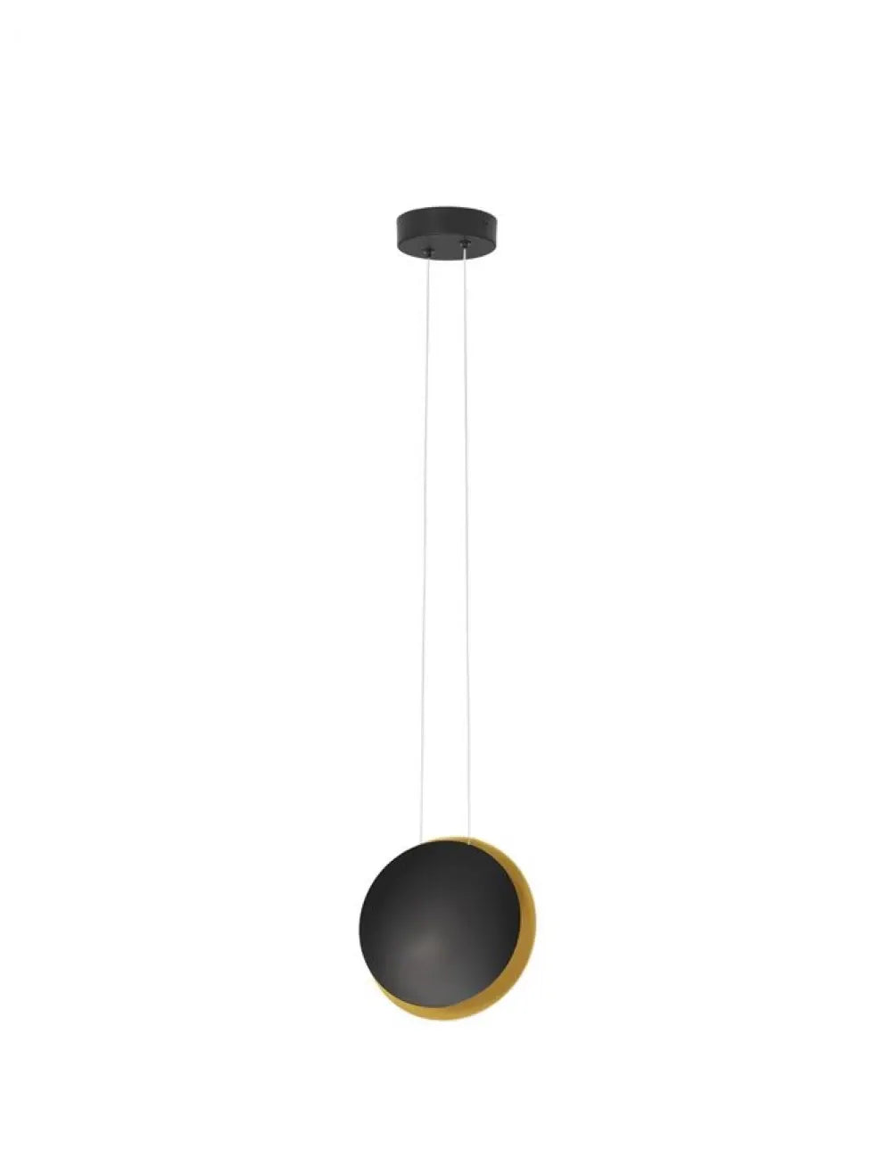 Pendul din Aluminiu Negru/Auriu H120xL20cm IP20 7W 99lm 3000k SHELL