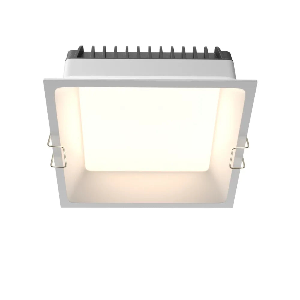 Spot incastrat din Aluminiu/plastic Alb H6xL14.5cm 18W Okno