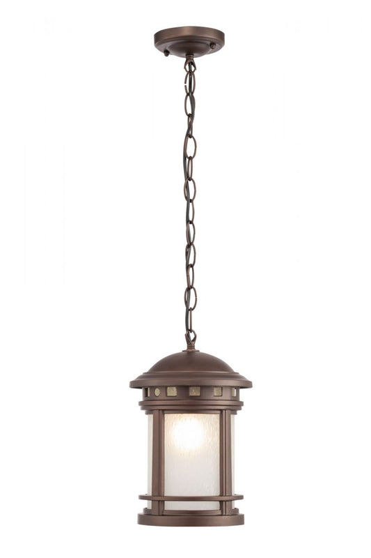 Pendul cu inaltime reglabila din Sticla Maro D18xH131cm Salamanca