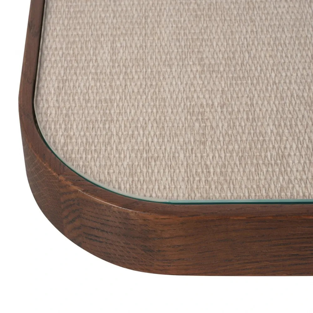 Set 2 masute de cafea din Metal/In Auriu/Bej si Lemn/In/Sticla Maro/Bej L90xH38cm Willox Richmond interiors