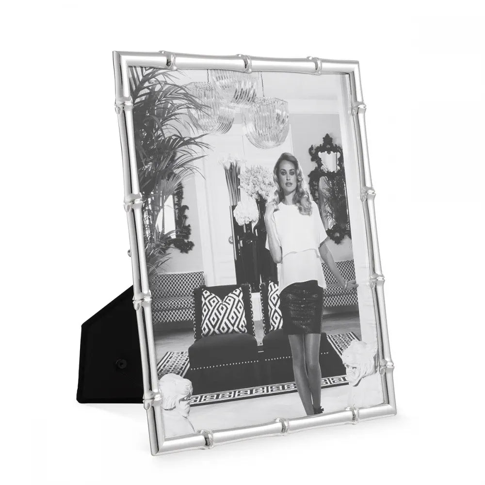 Rama foto din Metal/Sticla Argintiu/Transparent L20xH25cm Holden L Eichholtz