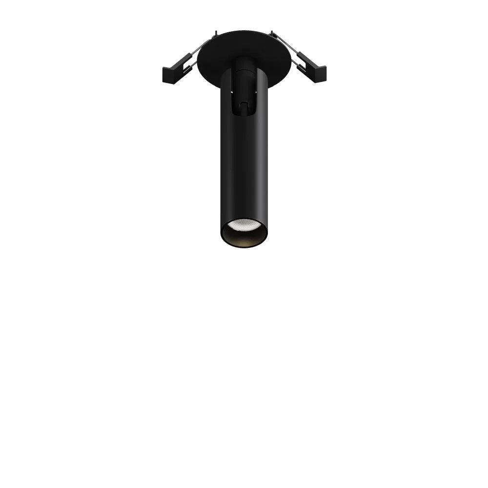 Spot incastrat din Aluminiu Negru H15.1xD3cm 6W 330lm 3000k Focus T