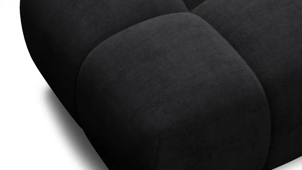 Taburet tapitat cu material pet friendly Alias negru L71x100cm