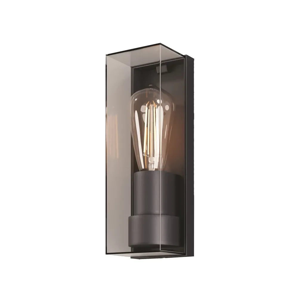Aplica perete din Aluminiu/Plastic Gri grafit H25.6xL8.8cm Conf