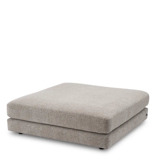 Puf tapitat cu Stofa Grej L122xA122xH40cm Lounge Club Eichholtz