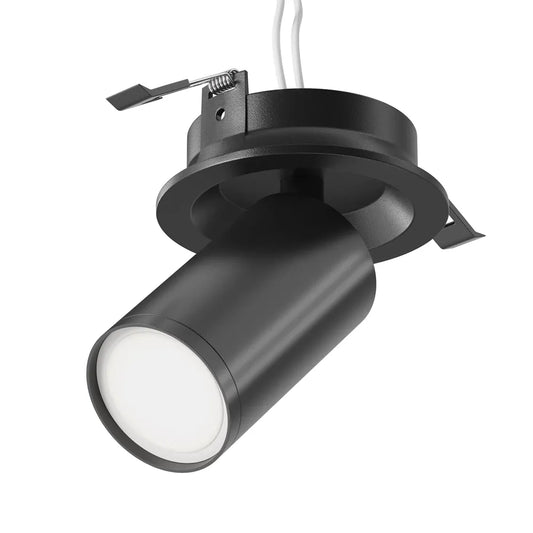Spot incastrat din Aluminiu Negru H12xD5cm IP 20 GU10 10W FOCUS S
