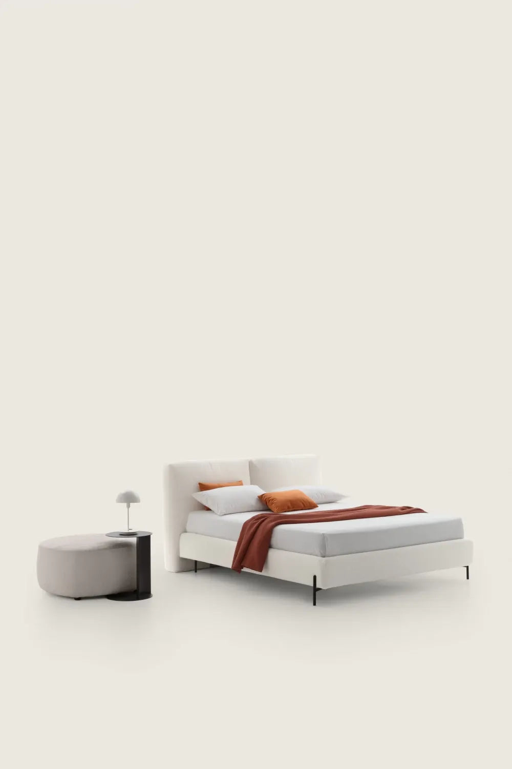 Pat tapitat customizabil cu tablie reglabila 160x200cm Duo