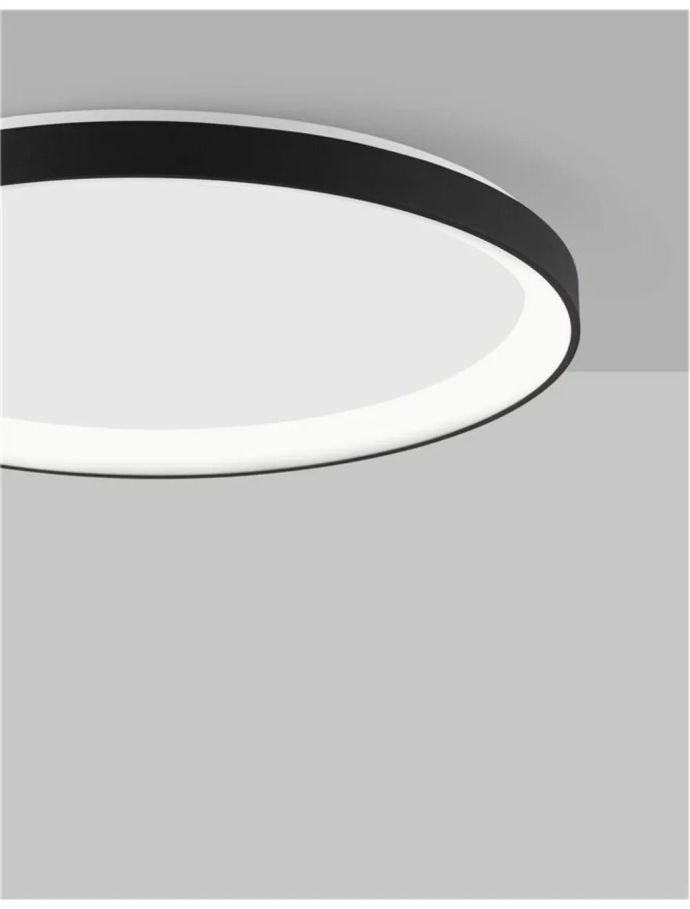 Plafoniera din Aluminiu Negru H6xL48cm IP20 40W 2554lm 2700k PERTINO