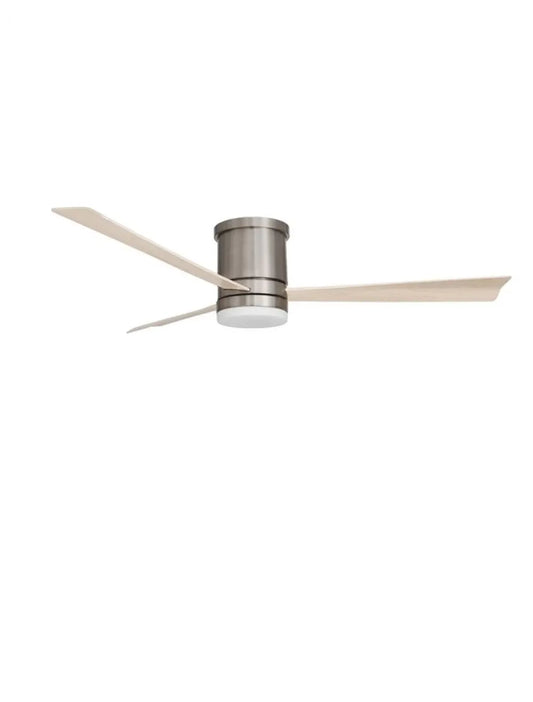 Ventilator structura din Metal Argintiu si abajur din Sticla Alb H25xL132cm IP20 18W 650lm 3000k SATIN