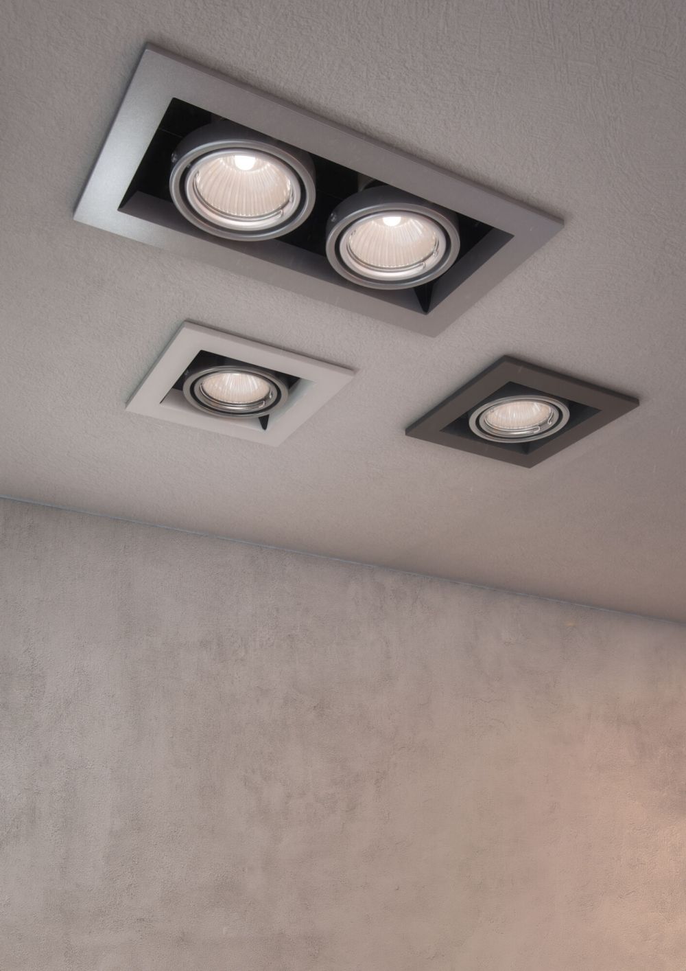 Spot incastra din Metal Alb L13xH8cm Metal Modern