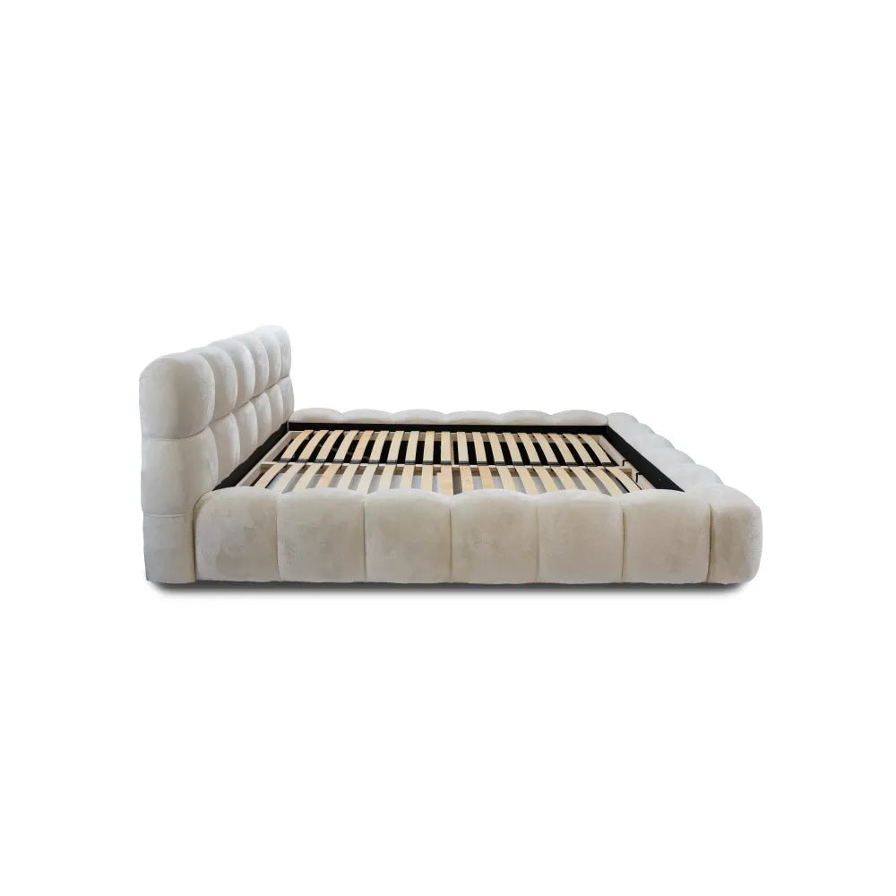 Pat 140x200cm tapitat cu Chenille Crem Boston